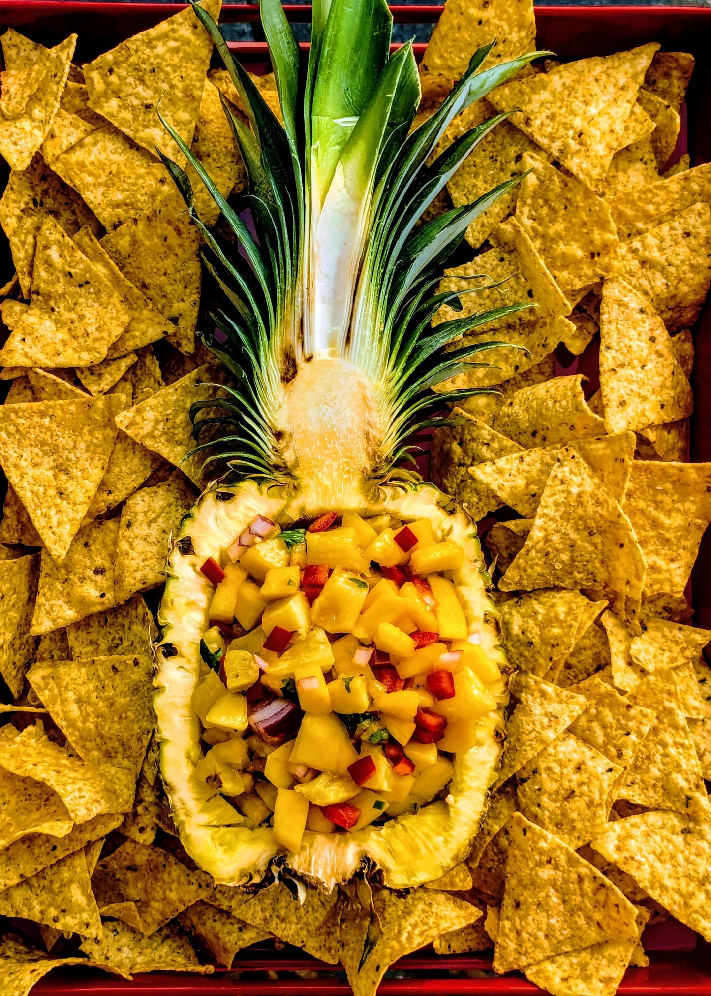 Pineapple and mango salsa